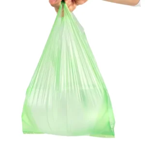 Thank You Vest T Shirt Bag with Recycled Materials Customized Premium HDPE Plastic Shopping Bag
