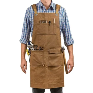 Thick Canvas European and American Style Apron Carpenter Electrician Garden Work Clothes Apron Customer Logo