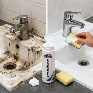 Thick Gel Cream Cleaner for Bathtub and Faucet Stains, No-Scratch