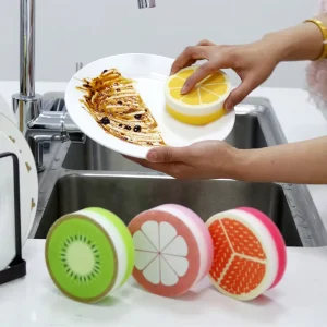 Thick Kitchen Scrubber Pad Dish Pan Pot Washing Scrub Sponge Scouring Sponges & Pads