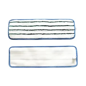 Thick Microfiber Flat Mop Pad Cleaning Refill With Hook and Loop Reusable Washable Wet Dry Floor Scrubbing Mop Head