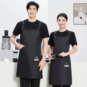 Thicken Canvas Work Tool Aprons Kitchen Chef Apron With Pockets for Restaurant Coffee Shop Gardening