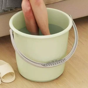 Thickened Eco-Friendly PP Plastic Multi-Purpose Durable Water Storage Bucket Lid >12L Capacity European Style Home Dormitory