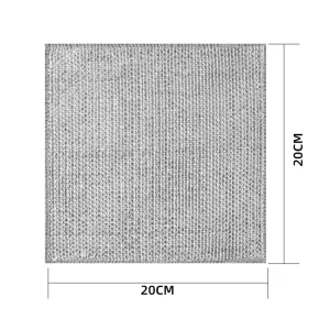 Thickened Metal Wire Silver Cloth Dishwashing Kitchen Household Brush Pot Steel Wire Cleaning Cloths Pot-friendly