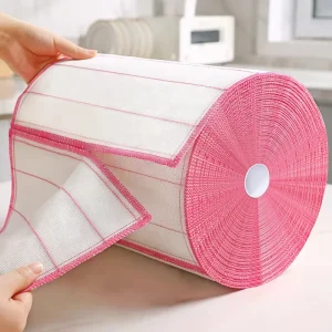 Thickened Polyester Dishwashing Cloth Scouring Pad & Dishcloth for Dry Wet Cleaning Kitchen Towel