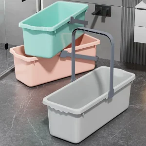 Thickened Rectangular Plastic Mop Bucket Large Capacity Household Cleaning Water Storage Bucket Factory Supply