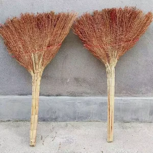 Thickened Solid Sorghum Straw Broom Durable Sanitation Sweeper Customizable ODM OEM Shown Picture for Home Courtyard Road