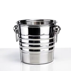 Thickened Stainless Steel Ice Bucket with Modern Minimalist Design for KTV Bar Restaurant Home Use