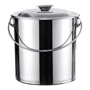 Thickened Stainless Steel Modern Portable Purified Water Bucket 1-3L Capacity Boiling Water Applicable Oil Soup Storage