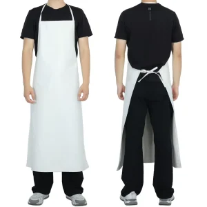 Thickened Waterproof Leather Apron Waterproof Oil & Corrosion Resistant Heavy Industrial Apron for Seafood Processing Stone