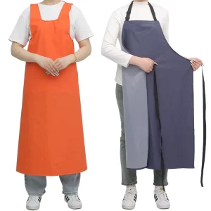 Thickened Waterproof Oil Resistant PVC Wear Resistant Work Apron Multicolor Apron for Food Factory Slaughterhouse Kitchen ODM