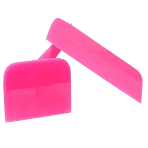 Thin Pink Car Vinyl Wrap Squeegees Set of 3 Pink Vinyl Sticker Rubber Scraper Pink Squeegee PPF Mini