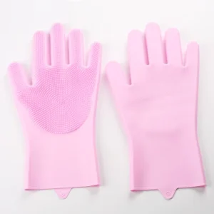 Thin Silicone Waterproof Sustainable Gloves for Household Use Washing Dishes Pets Kitchen Utensils Bathing