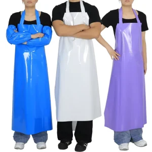 Thin TPU Waterproof Apron Oil-resistant Soft Neck-hanging Style Large Size Unisex Bib for Food Factories and Seafood Processing