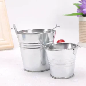 Tiny Pails Planter Mini Bucket Durable Colorful Buckets Doll House Mini Bucket Decorative Color Small Buckets Toys