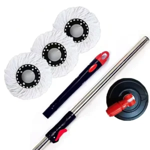 Top Home Cleaning Tools Accessories Durable rust free thickened Stainless Steel Telescopic Pole Four Side Wringing Mop