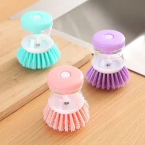 Top Quality Multifunctional Kitchen Gadgets Cleaning Brush Household Wash Tools Semi Automatic Brush Bowl
