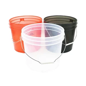 Top Quality Ultra Clear Car Wash Bucket 3.5 Gallon Transparent Plastic Water Bucket for Car Washing