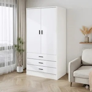 Top Selling Wooden Wardrobe Customize Size Wardrobe Closet Bedroom Furniture Glass Door Folding Wardrobe
