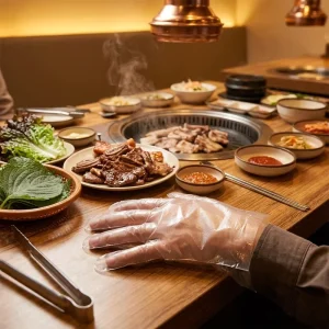 Transparent HDPE Disposable Gloves Waterproof Food Service Gloves for Fast Food Restaurants
