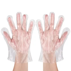 Transparent TPE Disposable Household Protective Gloves Extra Thick Waterproof and Durable Kitchen Cleaning Gloves