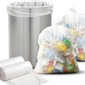 Trash Bags Clear Refuse Sacks Plastic Waste Bin Liners Bags Plastic Reusable Garbage Bag Durable