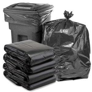 Trash Bags Large Black Heavy Duty Trash Can Liners Large Size Trash Bags Garbage Bags for Indoor and Outdoor