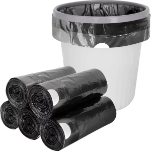 Trash Bags Plastic Garbage Bags With Drawstring Disposable Trash Can Liners for Kitchen Bedroom
