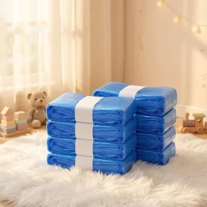 Trash Can Friendly Purple Blue Diaper Pail Refill Bags Diaper Refill Refill Bags Nappy Bin Plastic Bags for Baby