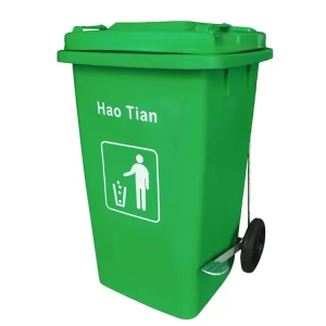 Trash Can Plastic Garbage Bins Waste Bin with Wheels 100L Outdoor 20 Liter White Rectangular Trash Bin 3.5mm