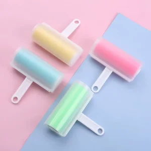 Travel Portable Lint Remover Washable Reusable Rubber Gel Silicon Pet Hair Remover Dogs Cats Clothes Sticky Roller Cleaning