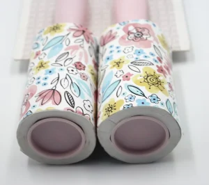 Travel Sized Floral Print Lint Remover Sticky Roller Multi Purpose Dust Pet Hair Lint Cleaner for Household Outdoor