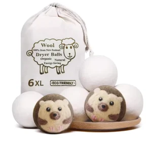 Trending New Zealand Felt Wool Dryer Balls Pack of 6 Pieces Cotton Bag Factory Products Laundry Washing White Ball