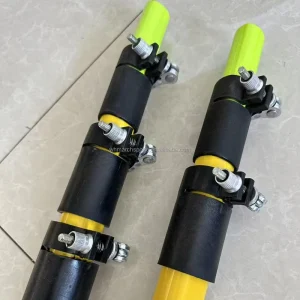 Triangle Fiberglass Insulated Lockable Electric High Voltage Pertiga Telescopic Hot Stick Operating Rod for Electric Power