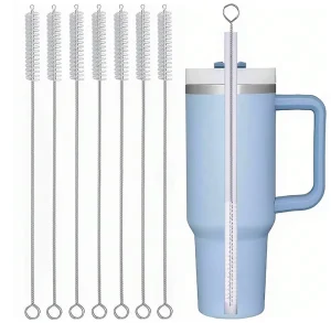 Tumbler Straw Cup Straw Cleaning Brush Reusable Straw Cleaner Fits 40/30/20 Oz Tumblers 12mm Diameter Pipe Cleaner