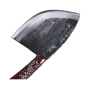 Tuna Cutting Cleaver Knife with Chromium Steel Blade and Pine Handle 10 mm Thick