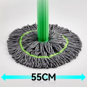 Twisted Rotating Self Squeeze Wringing Mop Household String Wet Floor Cleaning Sweep Mop