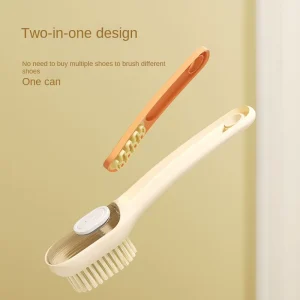 Two in One Plastic Liquid Shoe & Laundry Brush Household Soft Suede Brush No Shoes