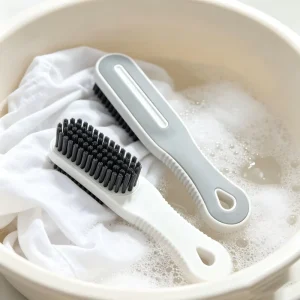 Two-tone Non-slip Laundry Scrub Brush Hard Bristle Handheld Shoe Clothes Cleaning Brush