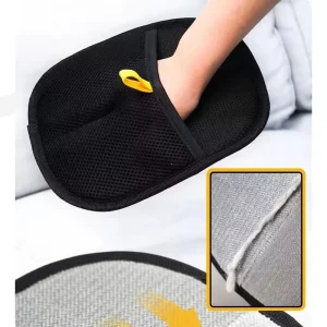 Two-way Pet Static Hair Removal Gloves Reusable Washable Static Dust Brush Multifunctional Mesh Cloth Pet Grooming Gloves Home