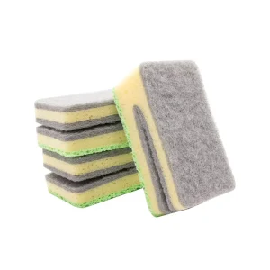 U shape Multi Purpose Scouring Pad Non Scratch Kitchen Cleaning Sponges for Pots Utensils & Non Stick Cookware