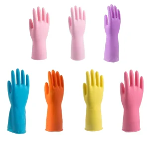 UK EU Popular Household Latex Gloves Cleaning Gloves Latex Gloves for Dish Washing