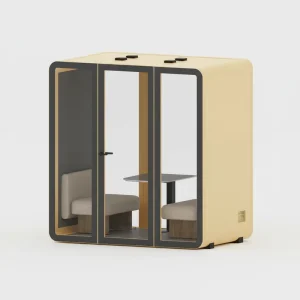 UNIBOOTH Modern Soundproof Office Pod Phone Booth Precision Aluminum Quick Module Installation Home Office Mall Hospital Dining