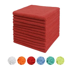 US Spot High Quality Microfiber Cleaning Cloth Lint Free and Highly Absorbent Dusting Cloth Others Size: 16x16in