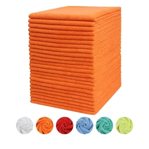 US Spot Reusable Microfiber Cleaning Cloth Dusting Cloth for House Kitchen Car Others Pack of 12 Size 16x16in