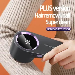 USB Rechargeable Stainless Steel Automatic Mini Fabric Shaver Lint Remover for Knitted Sweaters Clothes Effective Removing