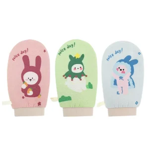 UUYP Removes Dead Dry Skin Double Sided Spa Shower Household Rubbing Back Bath Gloves Strong Mud Scrubbing Bath Gloves