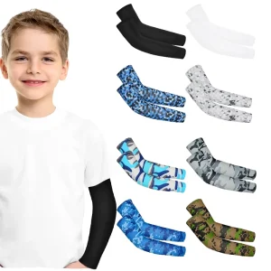 UV Protection Anti UV Sun Sleeve for Outdoor Cycling Quick Drying Breathable Oversleeve for Golf Parents and Children