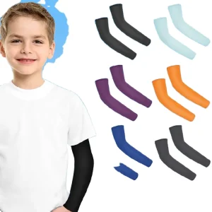 UV Protection Anti UV Sun Sleeve for Outdoor Cycling Quick Drying Breathable Oversleeve for Golf Parents and Children