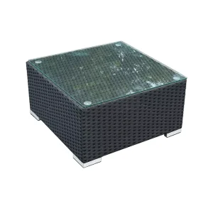 UV-Resistant PE Rattan Sofa Table and Chair Set Waterproof Outdoor Furniture for Garden Courtyard Patio